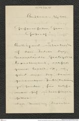 Nachlass Franz Steindachner, Brief und Kuvert von Höhnel an Franz Steindachner (03.09.1905), Inv.Nr. 230.10, Seite 3